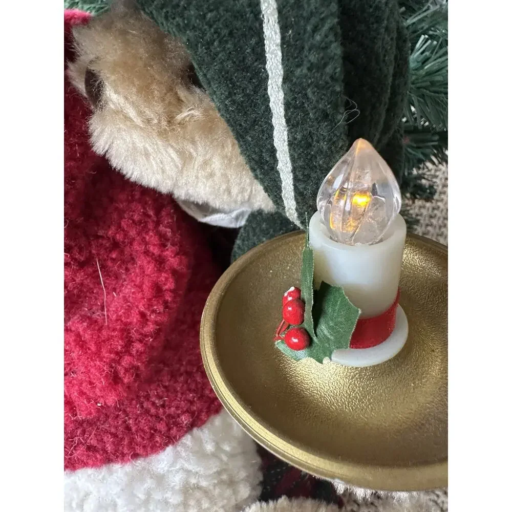Vintage Twas The Night Before Christmas Story Time Talking Bear with For Parts